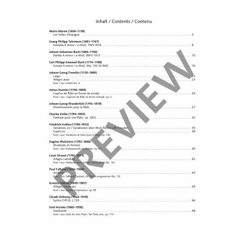 Spielband für Querflöte Best of Flute Solos - 30 Famous Pieces