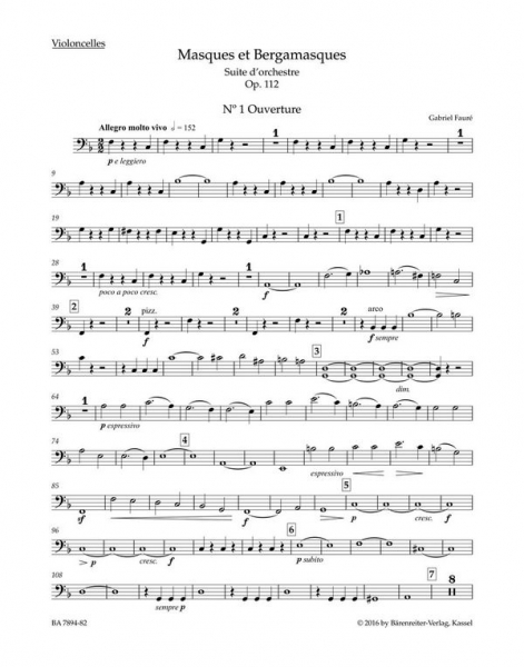 Masques et Bergamasques op.112 für Orchester