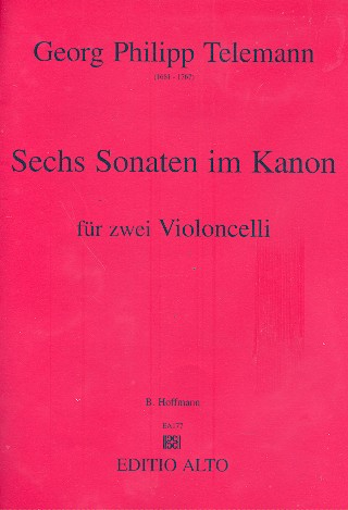 6 Sonaten im Kanon für 2 Violoncelli