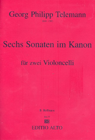 6 Sonaten im Kanon für 2 Violoncelli