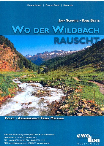 Wo der Wildbach rauscht: für Blasorchester