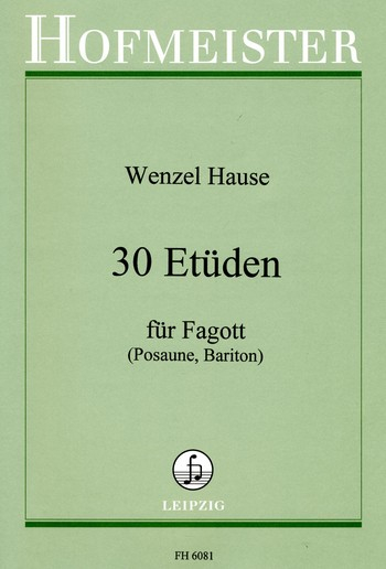 30 Etüden für Fagott (Posaune, Bariton)