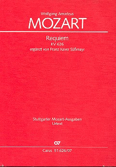 Requiem d-Moll KV626 für Soli, gem Chor und Orchester