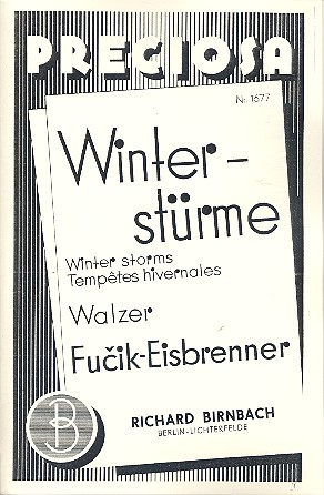 Winterstürme: für Salonorchester