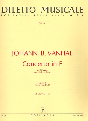 Konzert F-Dur für Orgel und Streicher