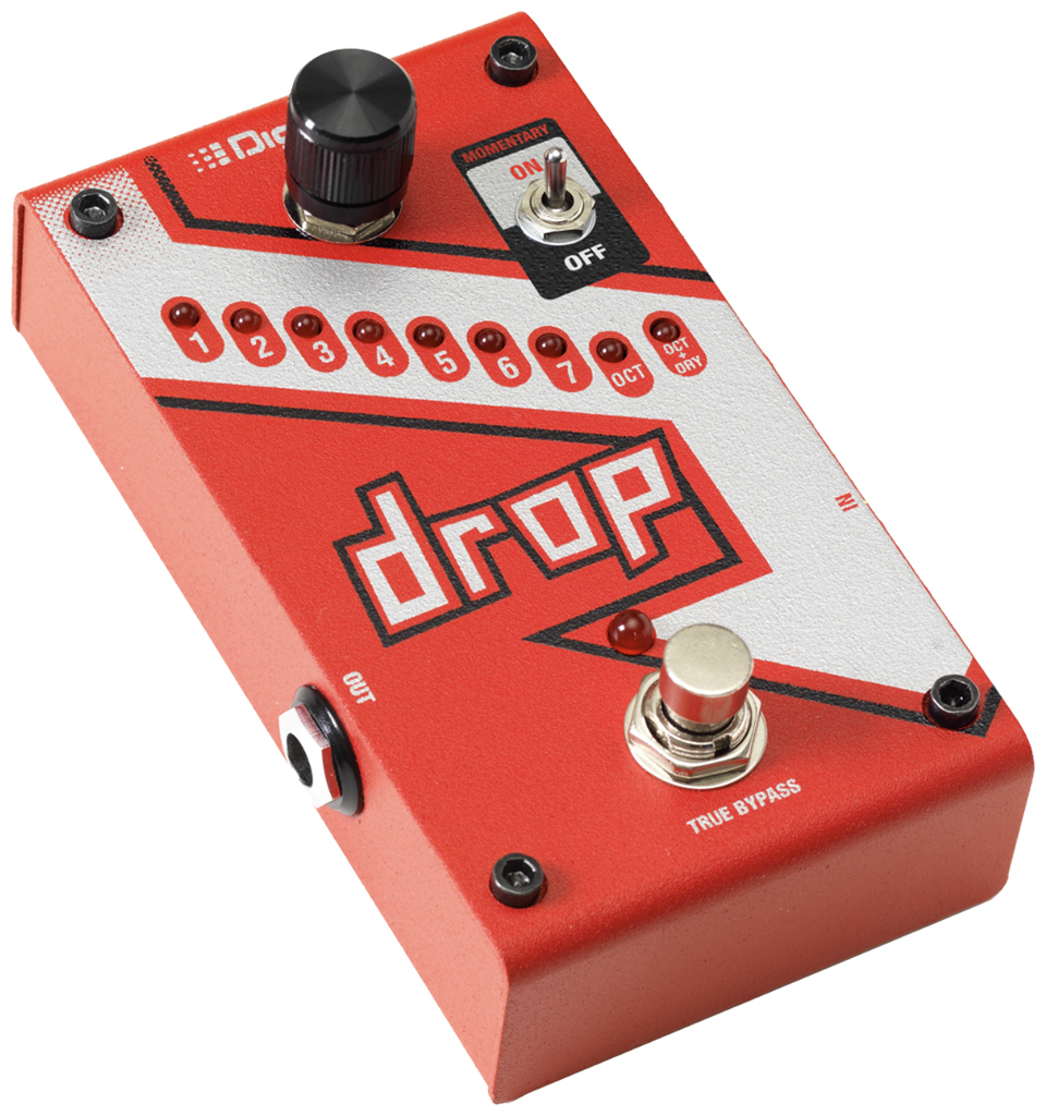 Digitech The Drop (E-Gitarre), Effektpedal, Rot - Image 5