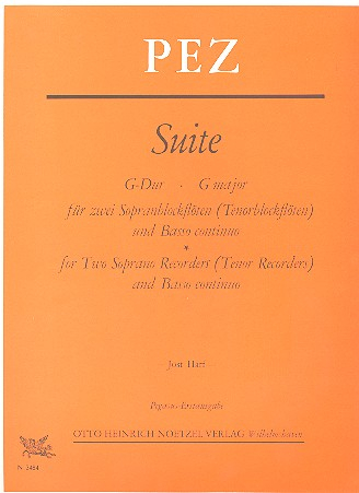 Suite G-Dur für 2 Sopranblockflöten und Klavier