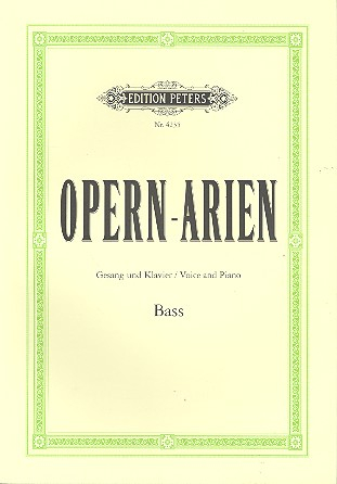 Opern-Arien für Baß und Klavier