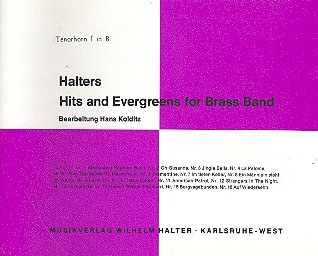 Halters Hits and Evergreens Band 1: für Blasorchester