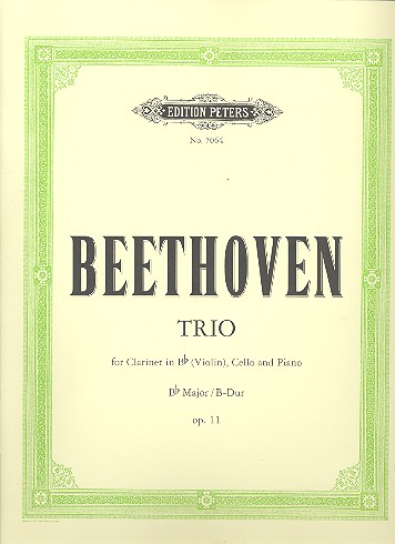 Trioheft Trio B-Dur op.11 (Gassenhauer)