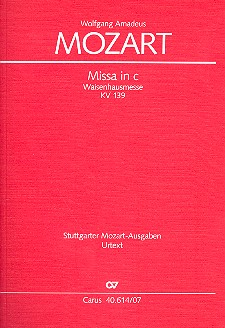 Missa c-Moll KV139 für Soli (SATB), Chor und Orchester