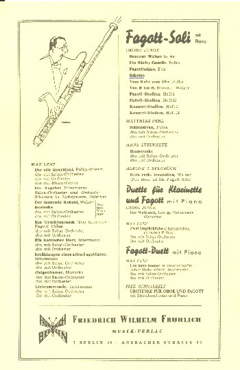 Scherzo für Fagott und Klavier