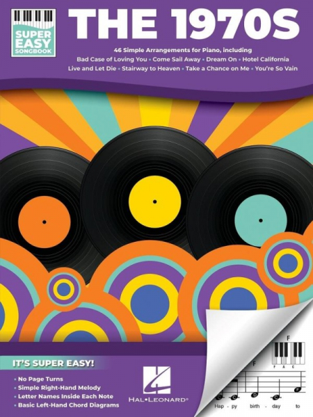 The 1970s - Super Easy Songbook for vocal and piano