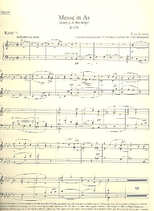 Messe As-Dur D678 2. Fassung für Soli, gem Chor und Orchester