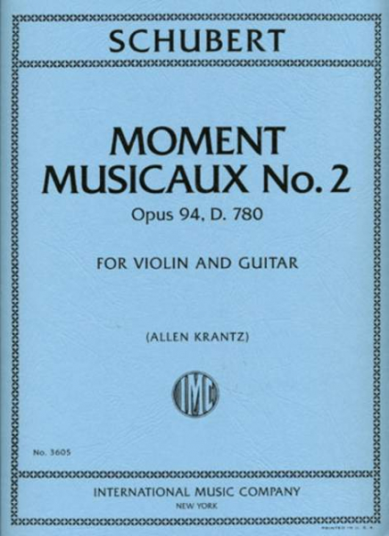 Moment Musicaux op.94 D780 for violin and guitar