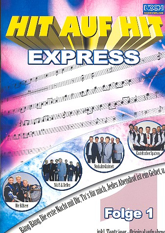 Hit auf Hit Express Band 1 (+CD): für Gesang und Keyboard