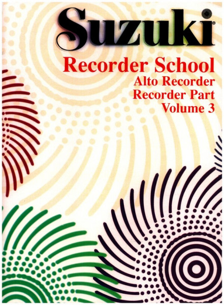 Suzuki Alto Recorder School vol.3 Recorder teaching material