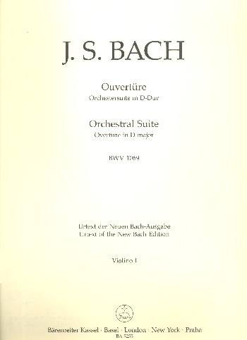 Ouvertüre D-Dur Nr.4 BWV1069 für Orchester