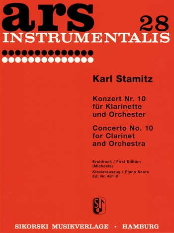 Konzert B-Dur Nr.10 für Klarinette und Orchester