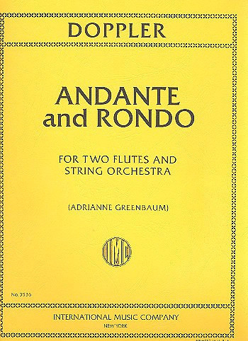 Andante and Rondo op.25 for 2 flutes and string orchestra