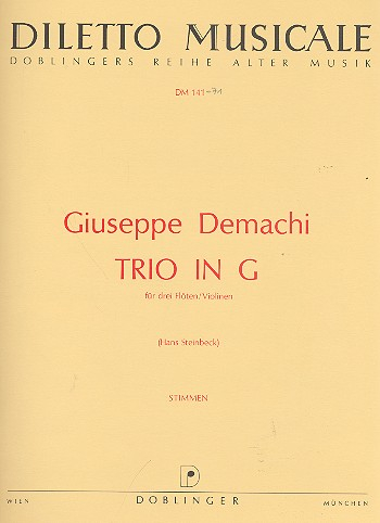 Trio G-Dur für 3 Flöten Stimmen