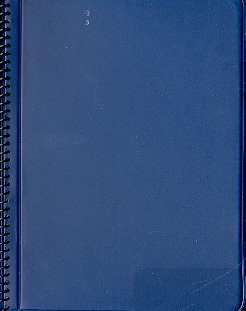Notenmappe mit 15 Taschen blau