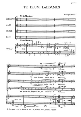 TE DEUM LAUDAMUS FOR MIXED CHORUS (SATB) AND ORGAN