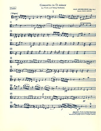 Konzert d-Moll für Violine und Streicher