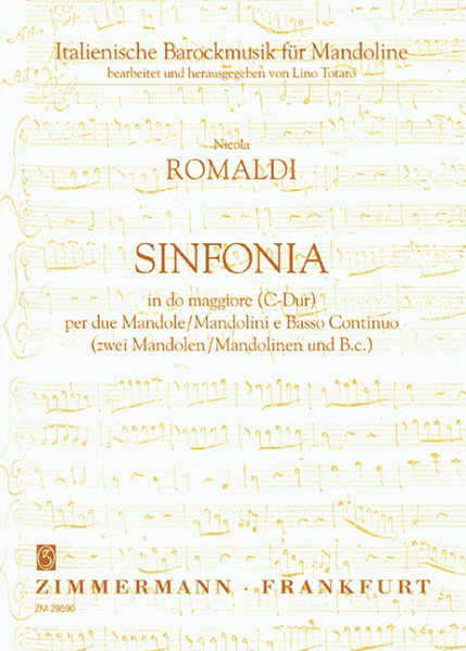 Sinfonia C-Dur für 2 Mandolinen und bc
