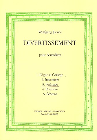 Sérénade (Nr.3) aus dem Divertissement für Akkordeon