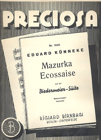 Mazurka und Ecossaise: für Salonorchester