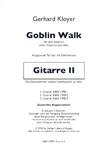 Goblin Walk für 3 Gitarren (Ensemble)