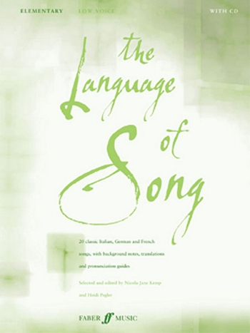 The Language of Song (+CD) elementary for low voice and piano