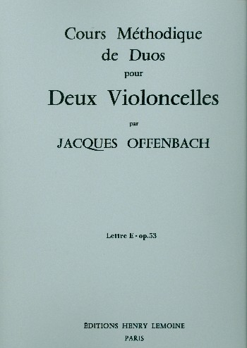 Cours méthodique de duos op.53 pour 2 violoncelles