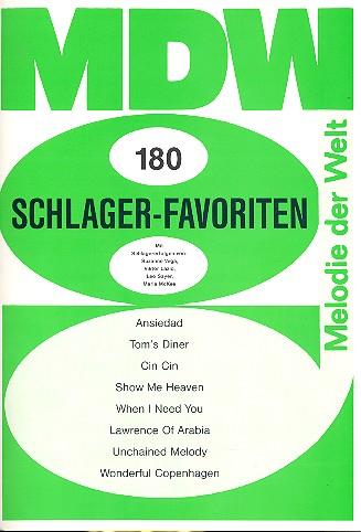Schlager-Favoriten Band 180: für Gesang/Klavier/Gitarre