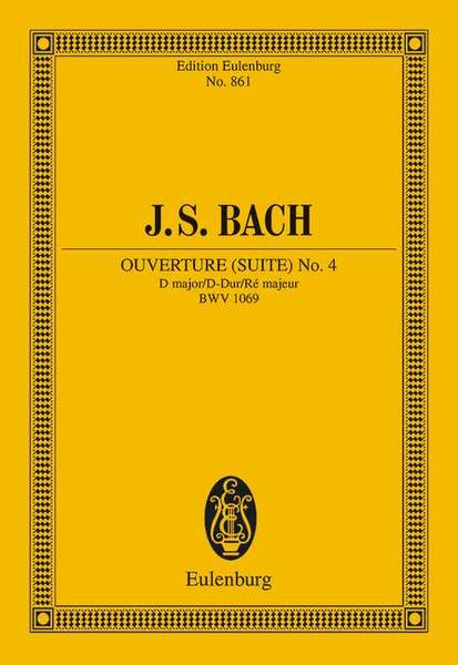 Studienpartitur Ouvertüre (Orchestersuite) 4 D-Dur BWV 1069 - Antiquariat