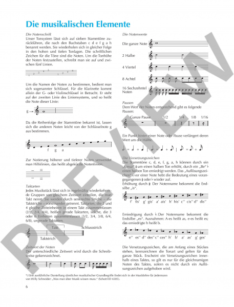 Schule für Klarinette Neue Klarinettenschule 1
