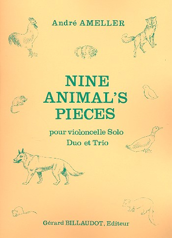 9 Animal&#039;s Pieces pour 1-3 violoncelles