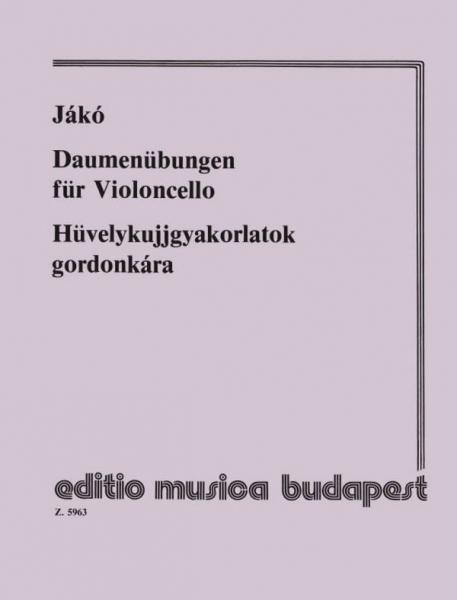 Übungen für Cello Daumenübungen