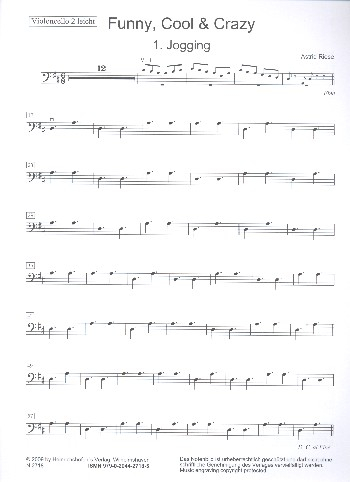 Funny cool & crazy für Streicher-Ensemble (Klavier, Gitarre und Percussion ad lib)