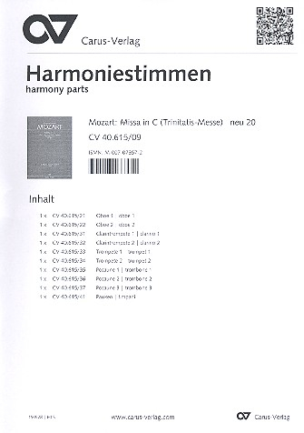 Missa C-Dur KV167 für Soli, Chor und Orchester