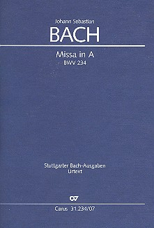 Messe A-Dur BWV234 für Soli, gem Chor und Orchester