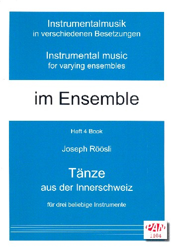 Tänze aus der Innerschweiz für 3 beliebige Instrumente