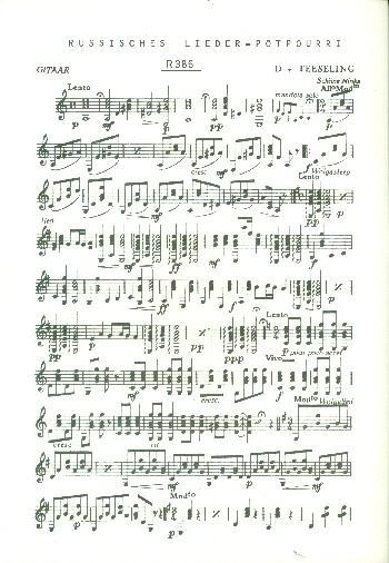 Russisches Lieder-Potpourri: für Zupforchester