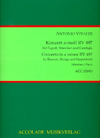 Konzert a-moll RV497 für Fagott, Streichorchester und Cembalo