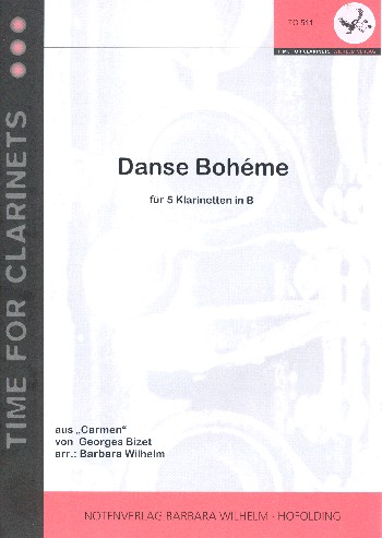 Danse bohème für 5 Klarinetten in B