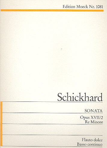 Sonate d-Moll op.17,2 für Altblockflöte und Cembalo