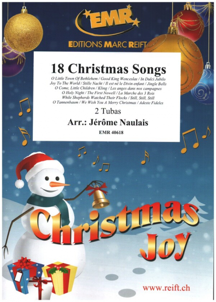 18 Christmas Songs for 2 tubas