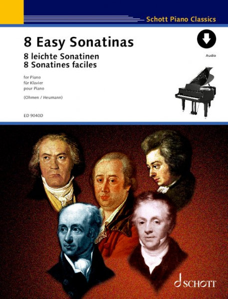 Sammelband Klavier 8 leichte Sonatinen