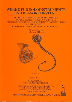 Solo-Horn und Blasorchester Verzeichnis von über 200 Solowerken für ein oder